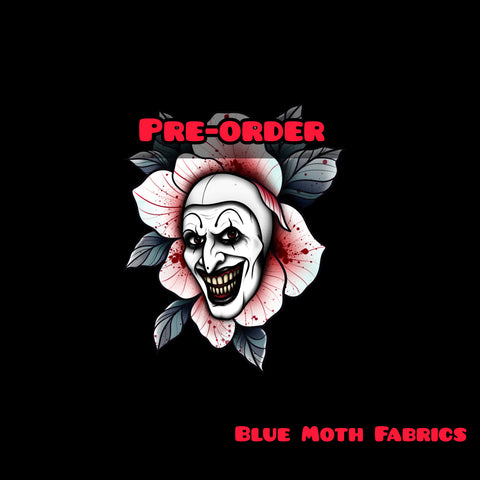 PRE-ORDER. PANEL Terror Flower Faux leather / vinyl fabric. 33x33cm