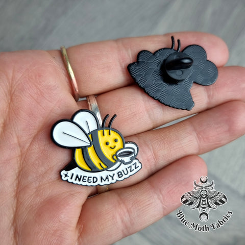 Bee coffee Enamel Pin Badge