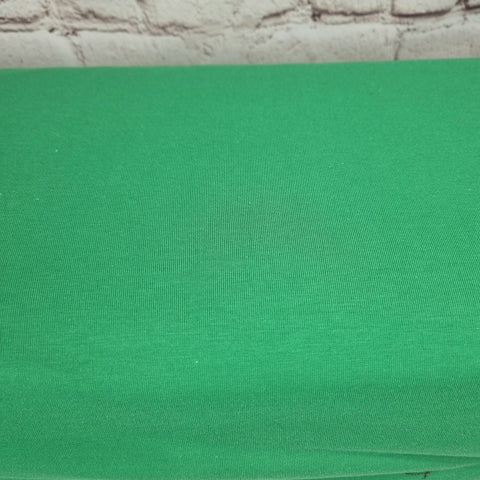 Green Cotton Jersey Knit Fabric 220g/m2