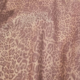 39x66cm BOLT END. Leopard Shimmer Matte soft Faux leather / vinyl fabric.