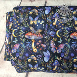 Magic Forest Mushrooms 220gsm jersey fabrics