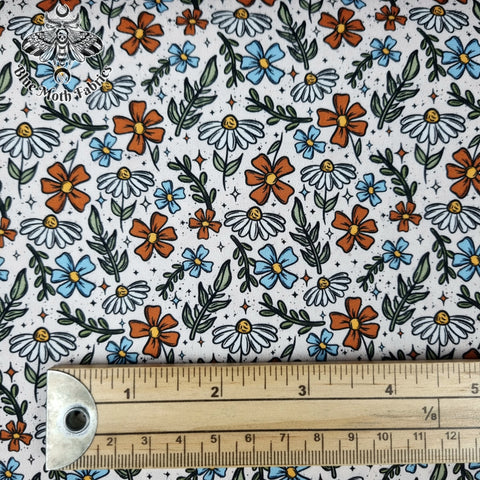 Little Flowers 100% cotton poplin fabric