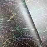 59x44cm PRE-CUT. Grunge Scratch Effect Faux leather / vinyl fabric.