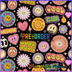 PRE-ORDER. Cool Badges fabric. By METER
