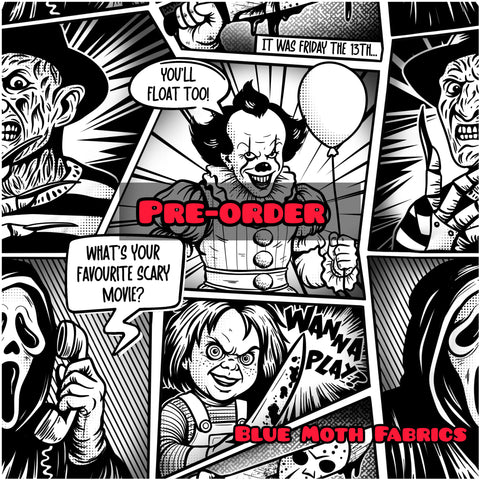 PRE-ORDER. Horror movies fabric. By METER