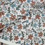 Little Daisies Textured faux leather / vinyl fabric. 39x66cm roll