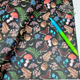 Nature's Forage Frog Faux leather / vinyl fabric. 39x66cm roll