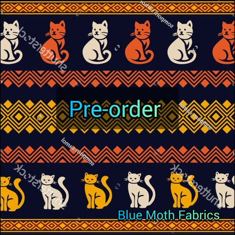 PRE-ORDER. Jumper Cats fabric. By METER