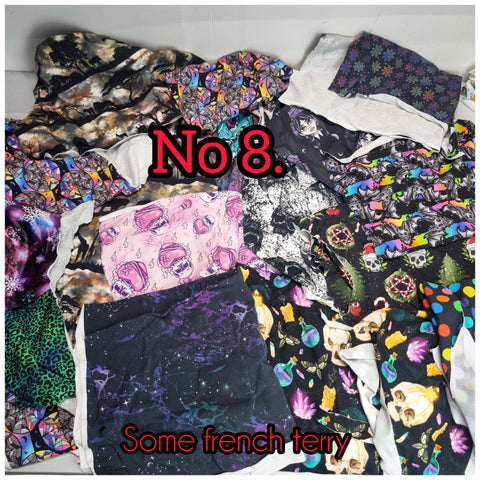 Bundle 8. Cotton Jersey OFFCUTS.  Watch video to see sizes