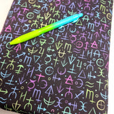 110cm BOLT END. Signs jersey fabric