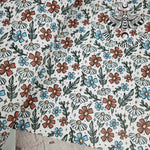 Little Daisies Faux leather / vinyl fabric. 39x66cm roll