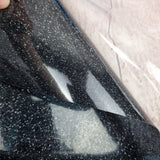 Gloss Glitter Semi TRANSPARENT Faux leather / vinyl fabric. 39x65cm roll