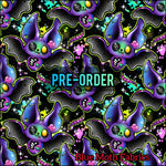 PRE-ORDER. Bat Plush fabric. By METER
