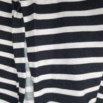 68cm BOLT END. Stripes 220gsm jersey fabric. Some ink marks on edges