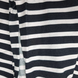 68cm BOLT END. Stripes 220gsm jersey fabric. Some ink marks on edges