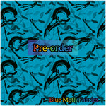 PRE-ORDER. Crow Bones teal fabric. By METER