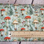 Mushrooms Nature jersey fabric