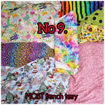 Bundle 9. Cotton Jersey and French terry OFFCUTS.  Watch video to see sizes