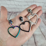 Large Heart zip pull #5