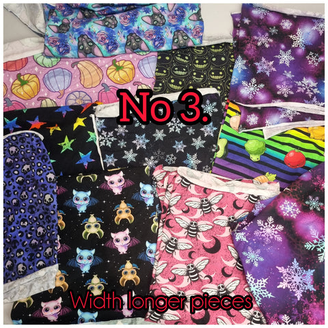 Bundle 3. Cotton Jersey OFFCUTS perfect for snoods.  Watch video to see sizes