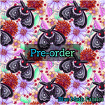 PRE-ORDER. Mothman pastel floral fabric. By METER