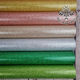 Smooth gloss Glitter Faux leather / vinyl fabric. 39x65cm roll