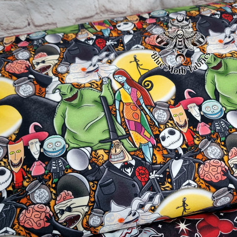 Nightmare Before Christmas 240gsm jersey fabric