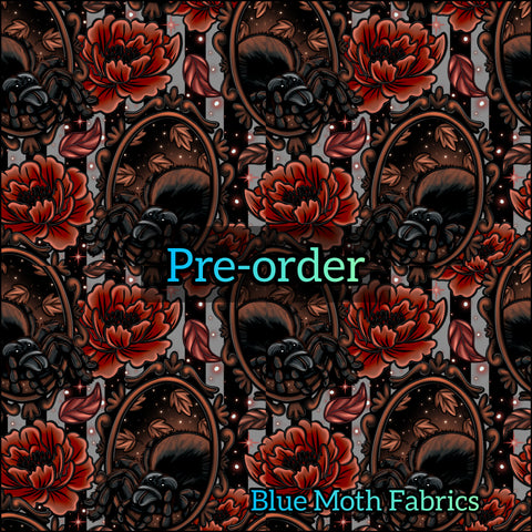 PRE-ORDER. Spider stripe fabric. By METER