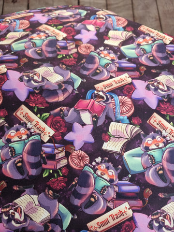 Raccoon Smut 250gsm cotton canvas fabric