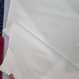 40x70cm. BOLT END.SOME MARKS.white Solid realistic texture version 2 Faux leather / vinyl fabric.