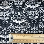 Damask Bats Mono 100% cotton poplin fabric