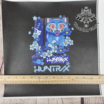 Derpy tiger no2. K pop demon hunters textured Faux leather / vinyl fabric. 33x33cm PANEL