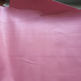 44x48cm BOLT END. Pastel Pink. Some creases.Solid Faux leather / vinyl fabric.
