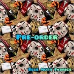 PRE-ORDER. Friday 13th Horror faux leather / vinyl fabric. 39x130cm