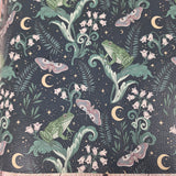 Nature Retro Frog textured Faux leather / vinyl fabric. 39x66cm roll
