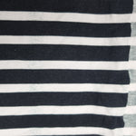 68cm BOLT END. Stripes 220gsm jersey fabric. Some ink marks on edges