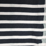 68cm BOLT END. Stripes 220gsm jersey fabric. Some ink marks on edges