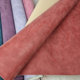 Solid Semi crease Matte Frost Faux leather / vinyl fabric. 40x67cm roll