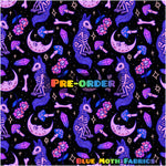 PRE-ORDER. Fox Galactic Skeleton fabric. By METER