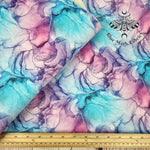 Marble Purple Pink Ink textured Faux leather / vinyl fabric. 39x66cm roll