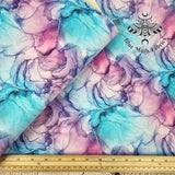 Marble Purple Pink Ink textured Faux leather / vinyl fabric. 39x66cm roll