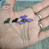 Bats spooky 45 sewing pins