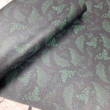 Subtle Fern Textured Faux leather vinyl fabric. 39x66cm roll