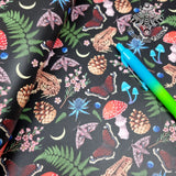 Nature's Forage Frog Faux leather / vinyl fabric. 39x66cm roll