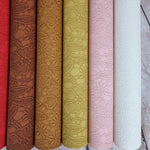 Lace Effect Floral Faux leather / vinyl fabric. 39x67cm roll