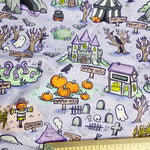 Kawaii Pumpkin Patch 240gsm jersey fabric