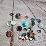 Magnetic Clasps with Rivets Fastener Snaps 18mm. Set of 2