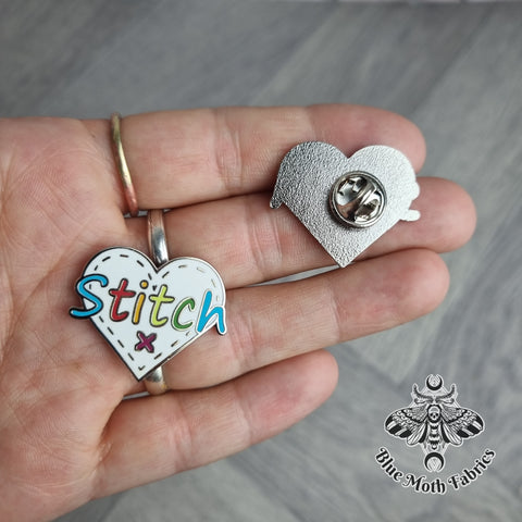 Love Stitch Enamel Pin Badge