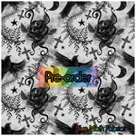 Crow faux leather / vinyl fabric. 39x130cm