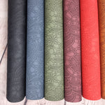 Lace Effect Floral Faux leather / vinyl fabric. 39x67cm roll